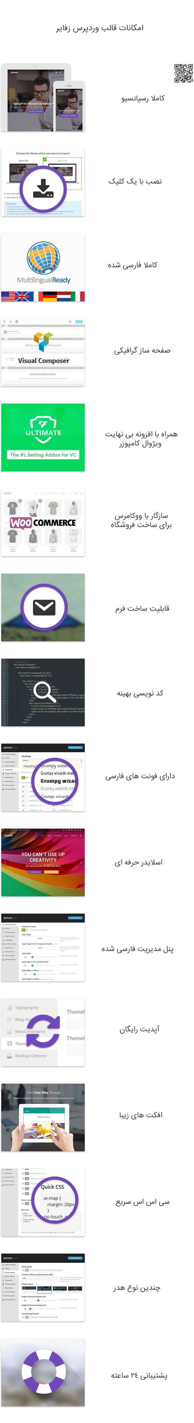 قالب Zephyr | قالب شرکتی زفایر features - قالب Zephyr | قالب شرکتی زفایر